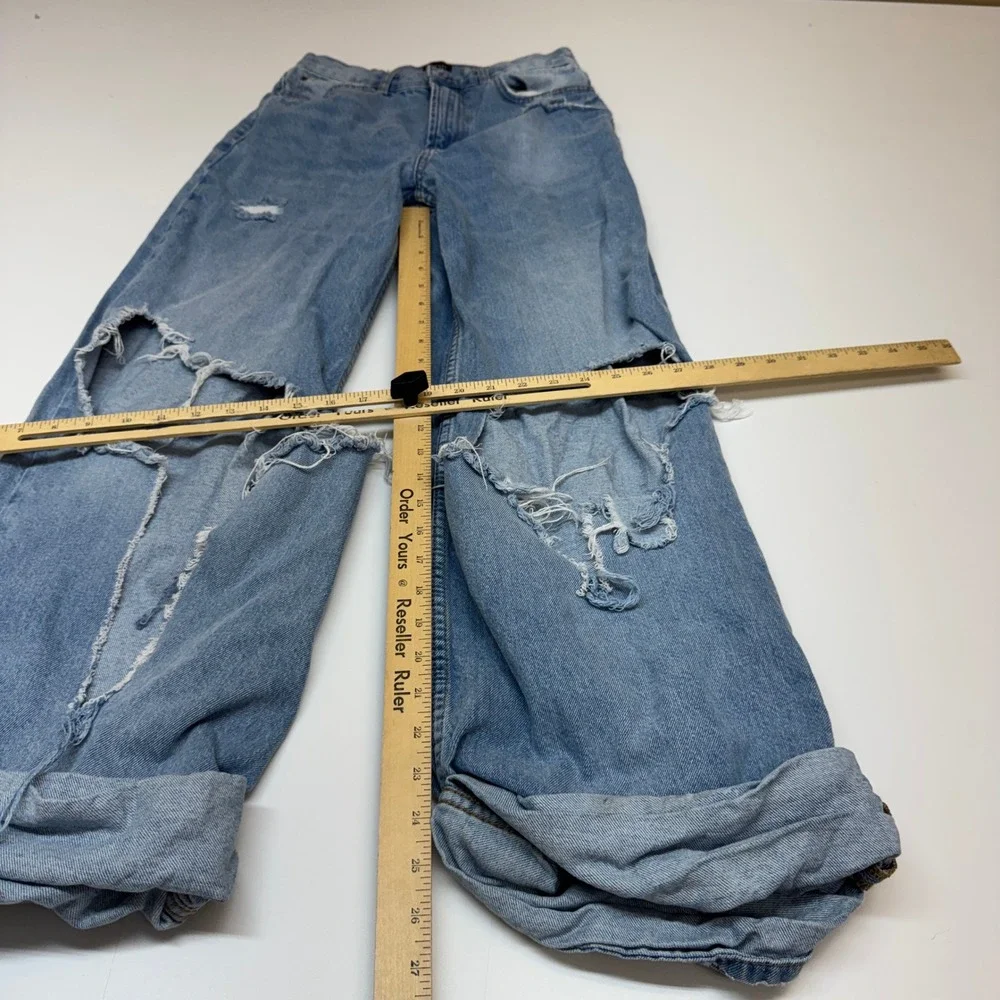 BDG Jeans Womens 26 Blue Skater Baggy Distressed Y2K Grunge Streetwear